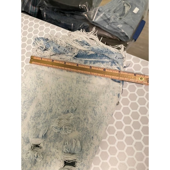 Vintage 80s Gasp Acid Wash Heavily Distressed Jeans High Waist 11/12 READ - Picture 14 of 15